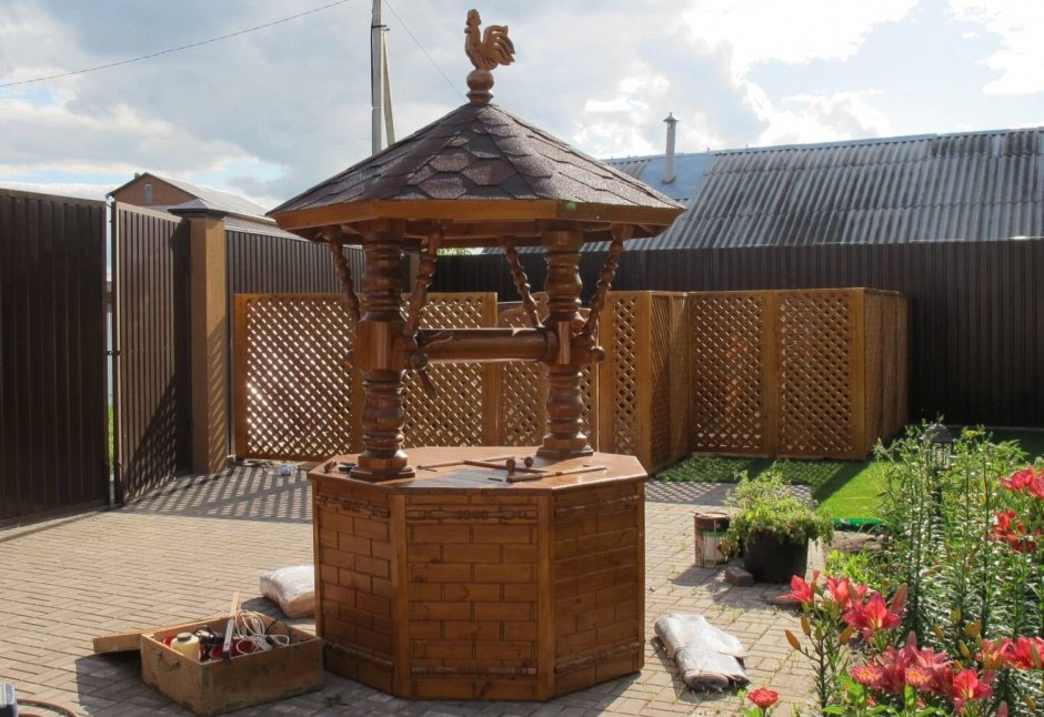 Деревянные клумбы для цветов