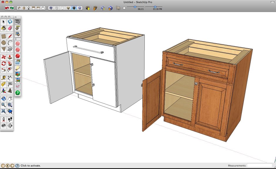 Тумба Sketchup 3d модель