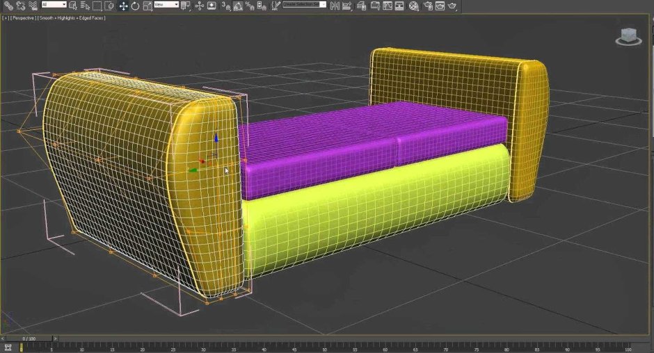 Сплайны моделирования 3ds Max