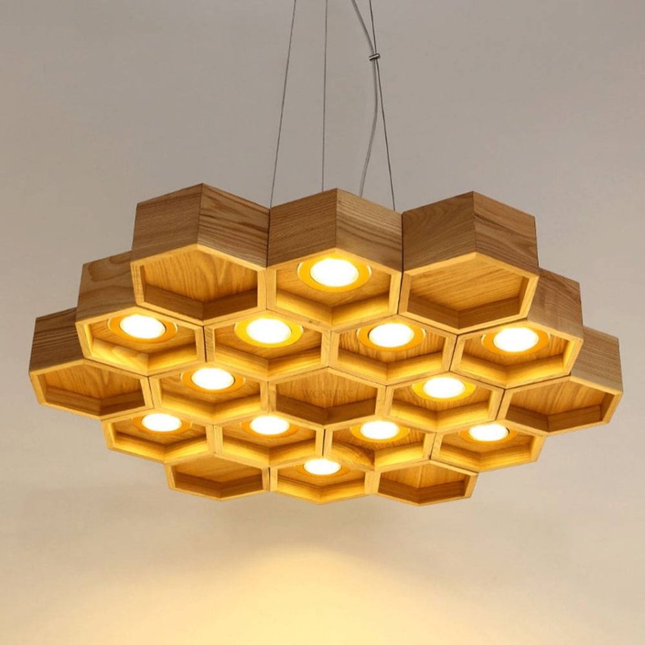 Люстра Honeycomb 12 Loft Wooden Ecolight