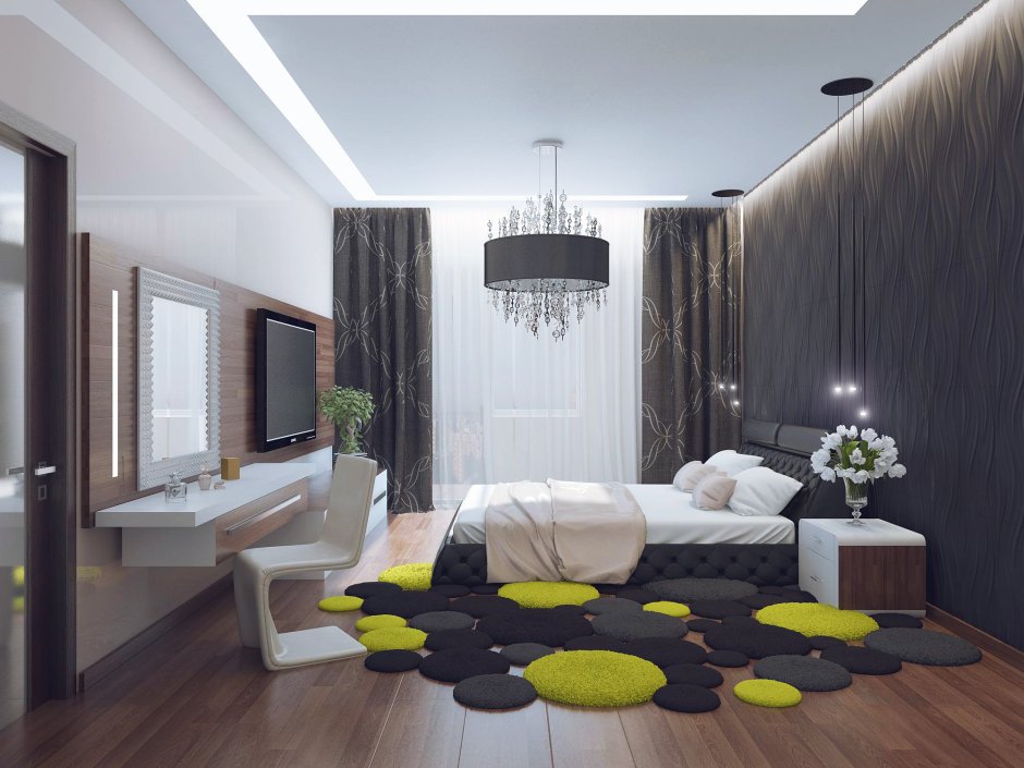 Стильная перегородка для зонирования