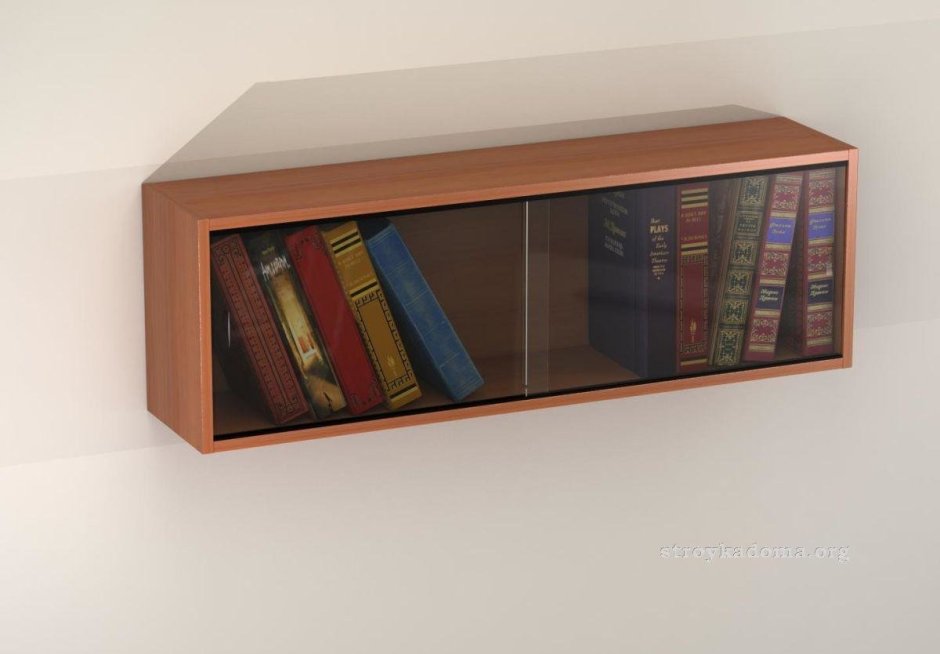 Книжная полка со стеклом ПКС 1