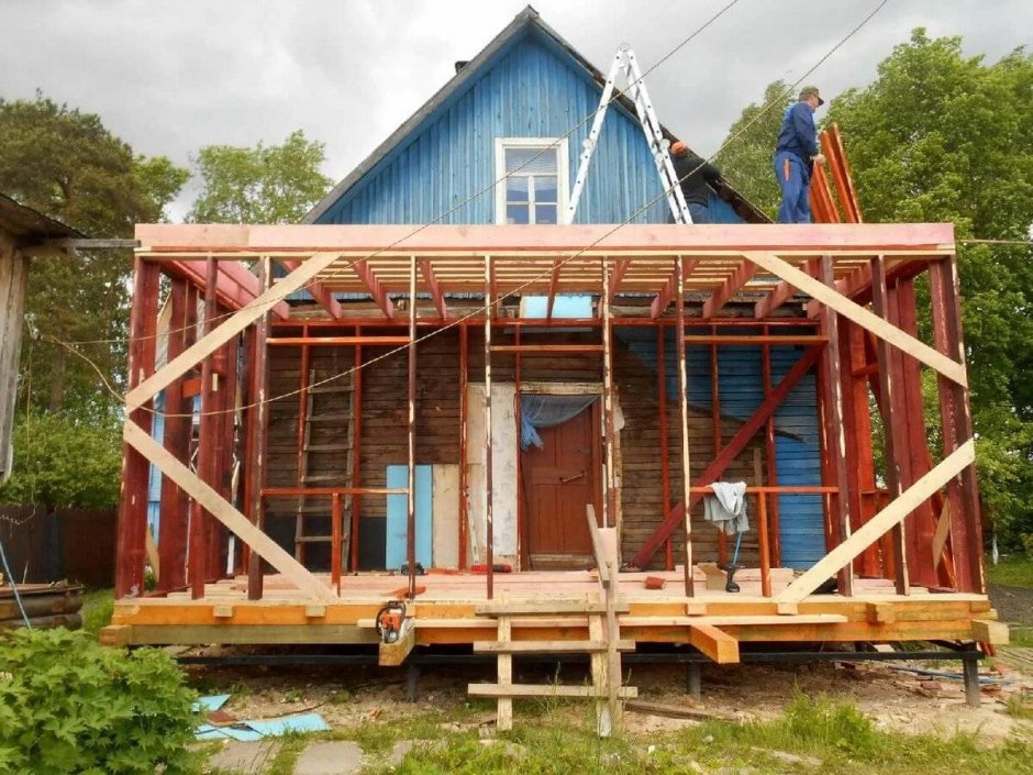 Каркасная пристройка