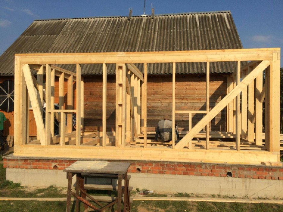 Каркасные веранды пристройки