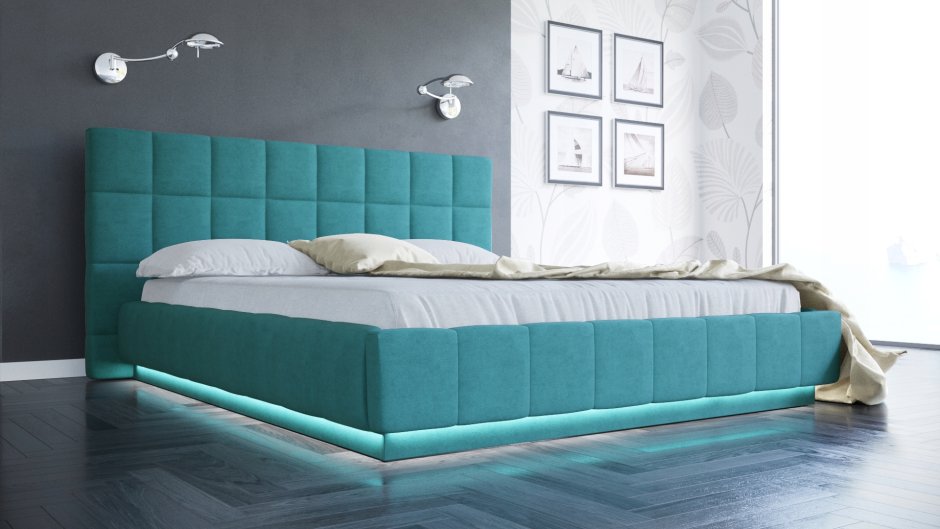 Кровать с подсветкой гамма BMS