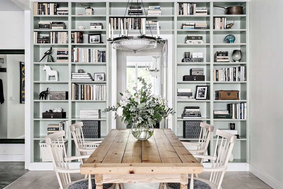 Стиеллажв скандинавском стиле