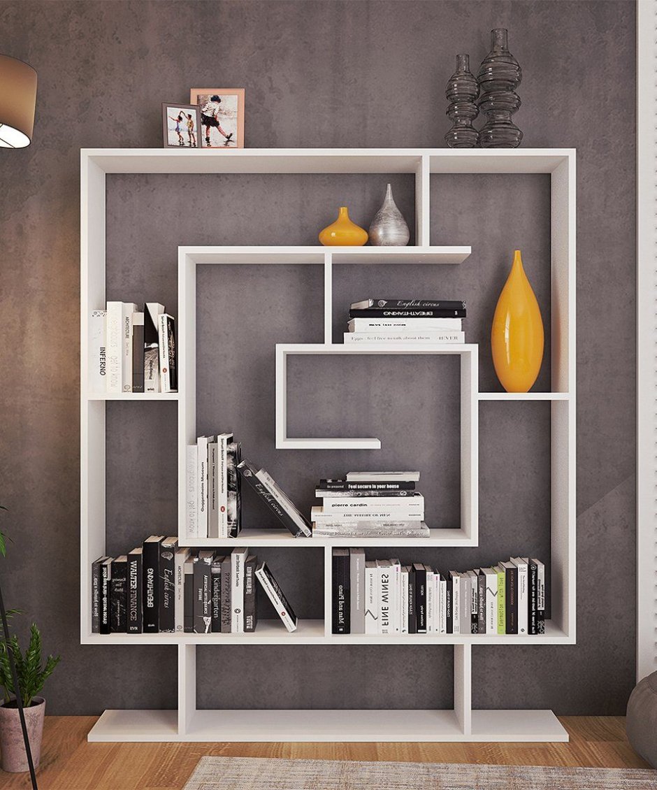 Стеллаж в гостиную в современном стиле