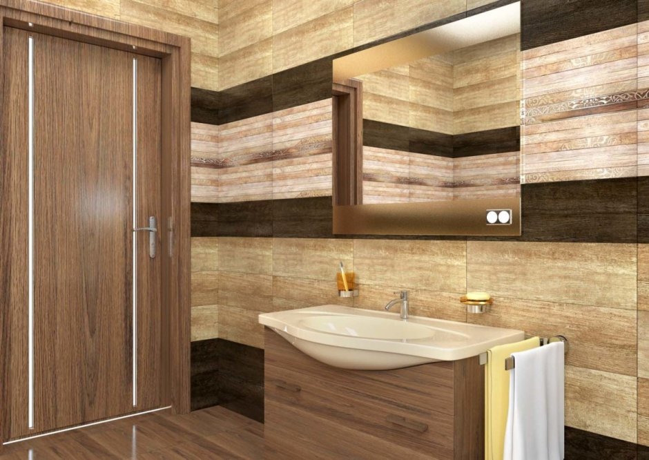 Porcelanosa Oxford natural в ванной