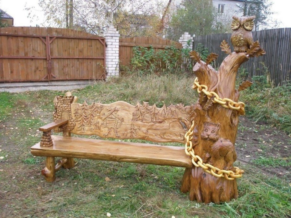Резная мебель из дерева