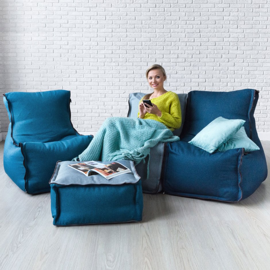 Бескаркасное кресло с подушкой Soft Lounge