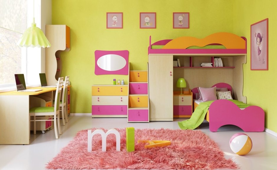 Дизайнерская мебель для девочки