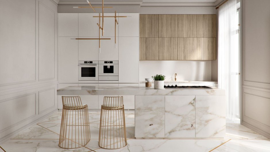 Modern Kitchen with Cooktop