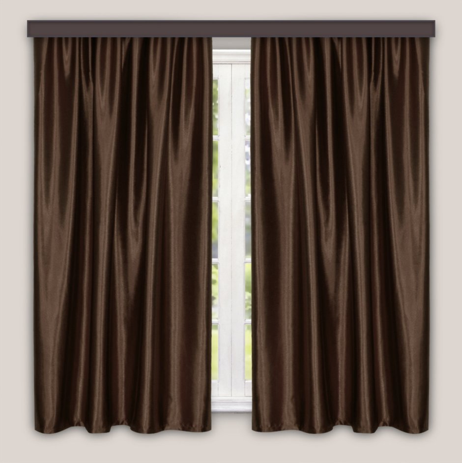 Шоколадные шторы