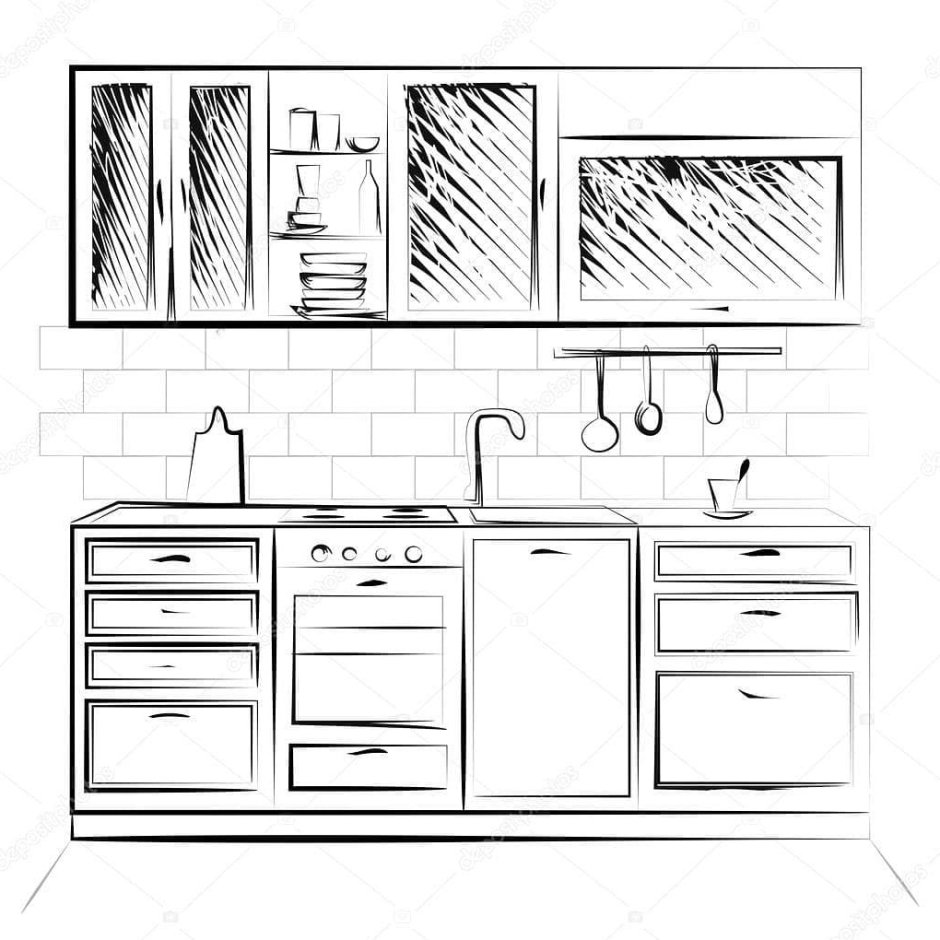 Корпусная мебель Clipart