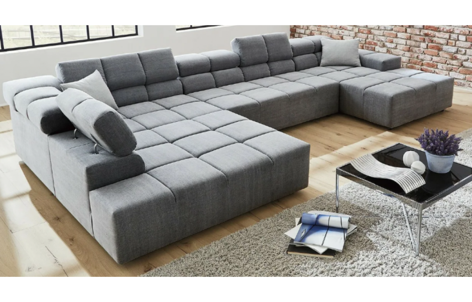 Угловой диван с подголовниками