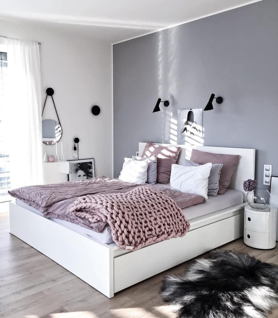 Минимализм спальня ikea
