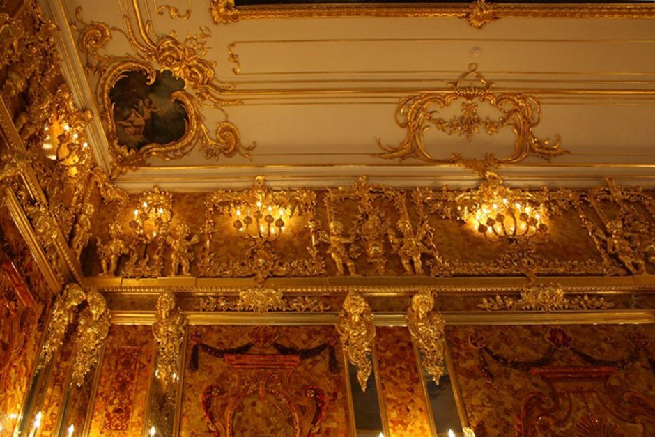 Екатерининский дворец Барокко Янтарная комната