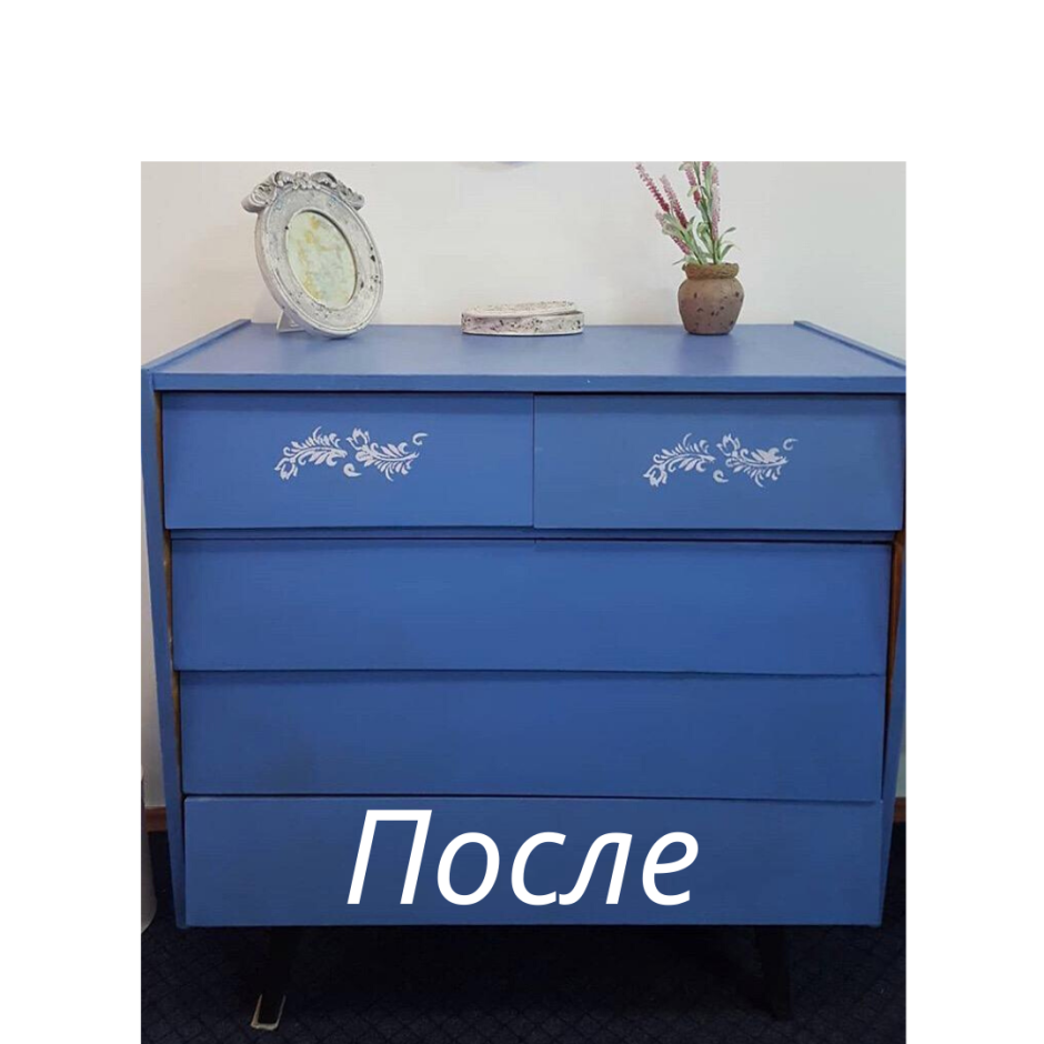 Переделка желтый комод