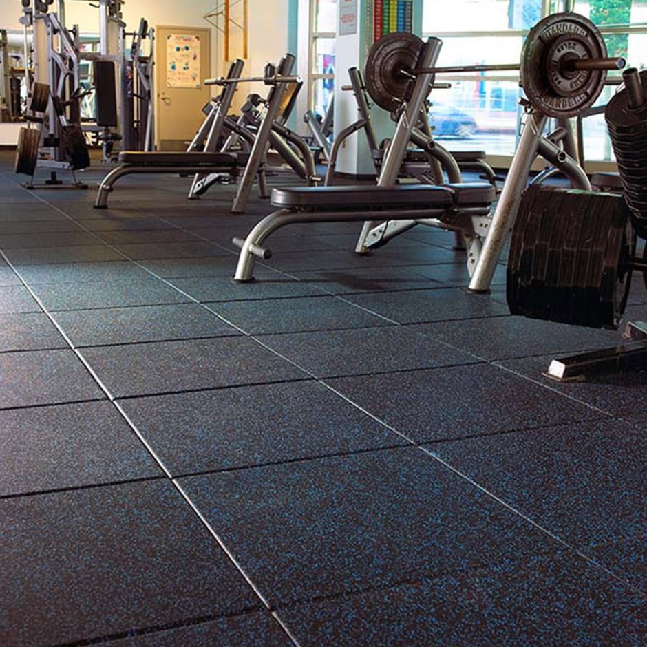 Резиновая плитка Rubblex Sport Mix (30%) 500x500x10 мм