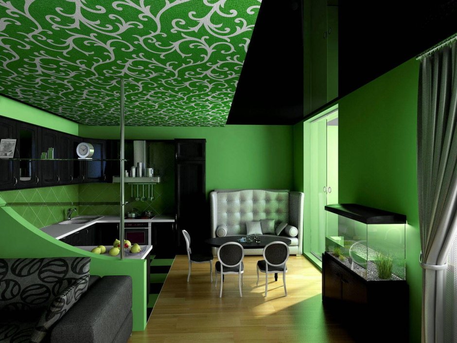 Зеленый потолок