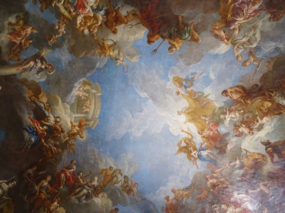 Боги Олимпа Версаль фреска