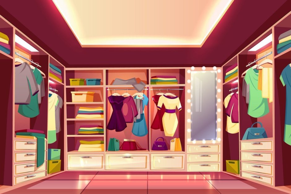 Мультяшный шкаф для одежды