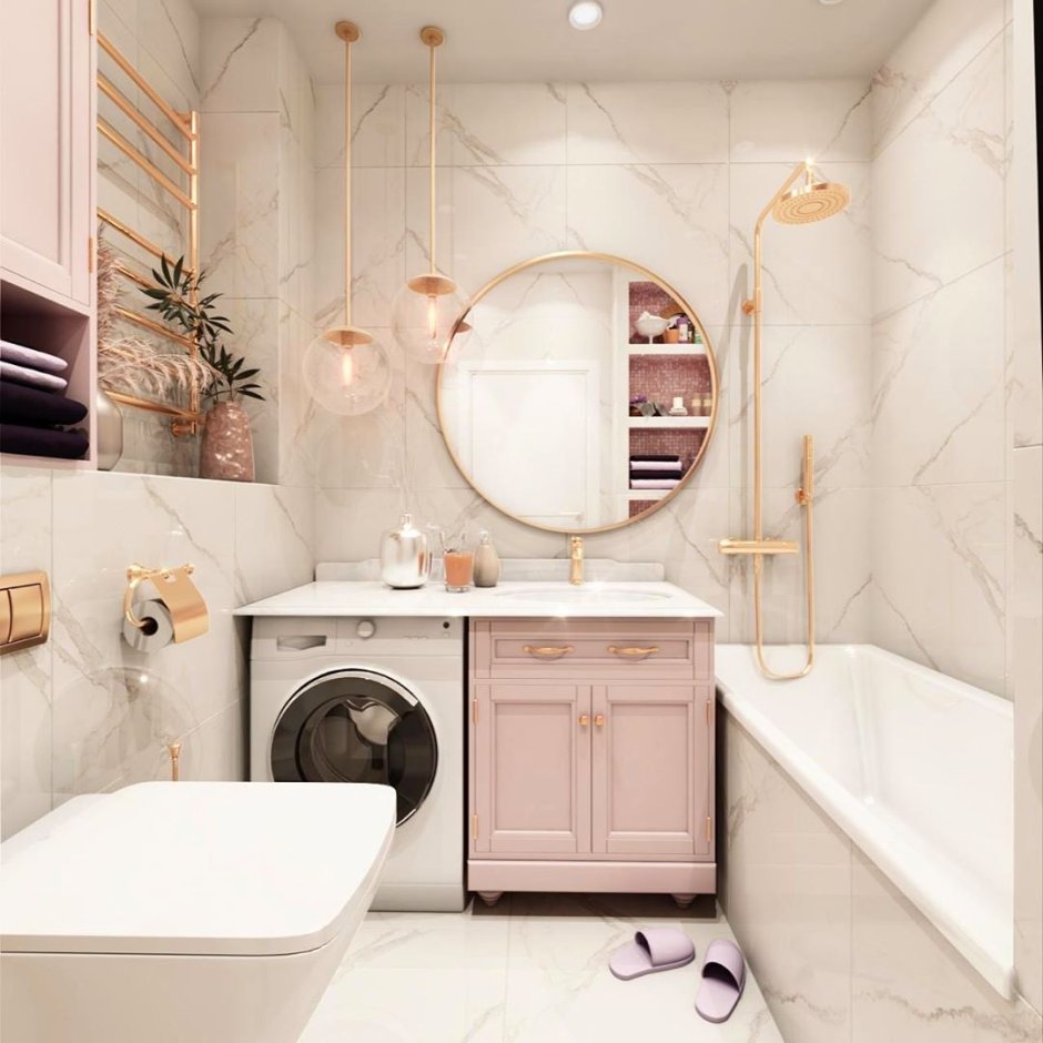 Узкая ванная