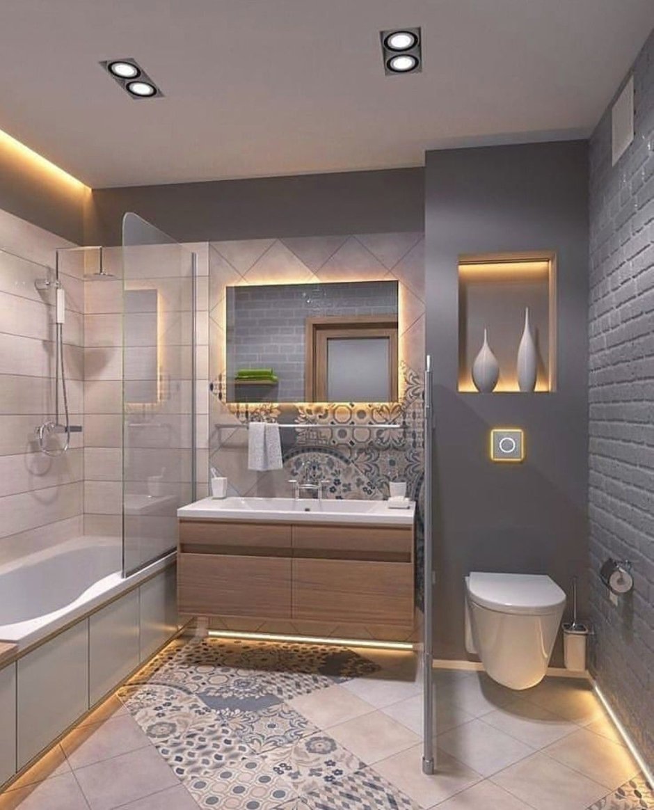 Современный интерьер санузла