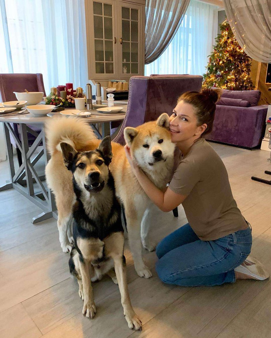 Екатерина Волкова и ее собаки