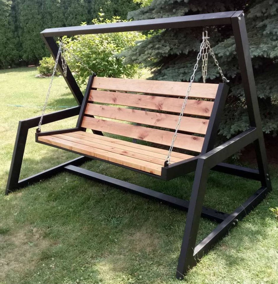 Качели из металла