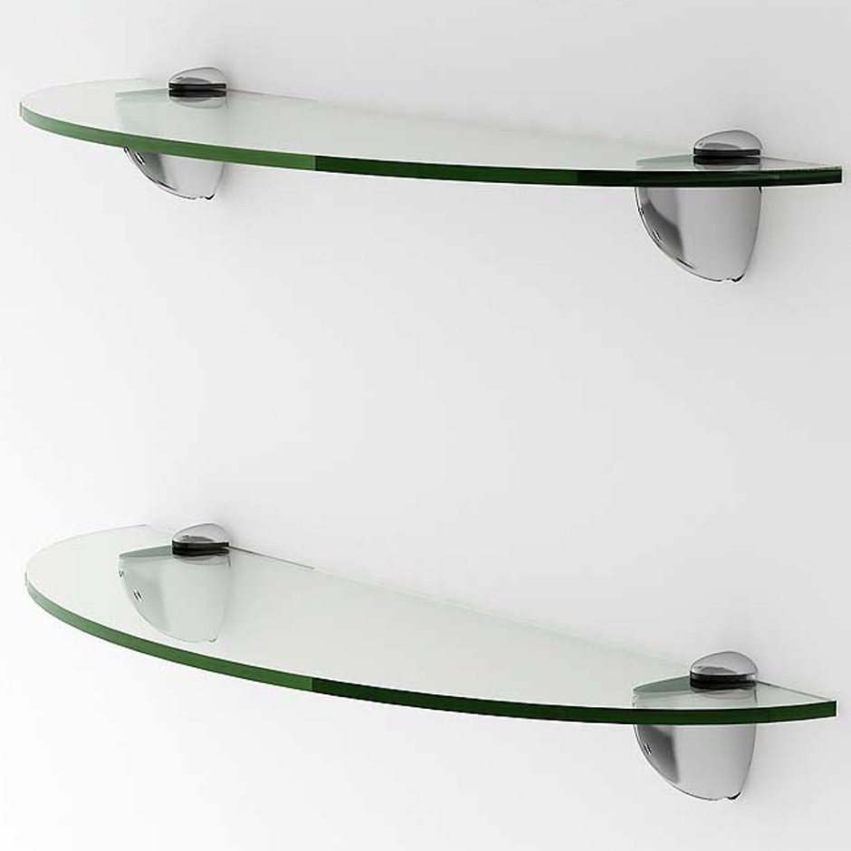 Стеклянные полки