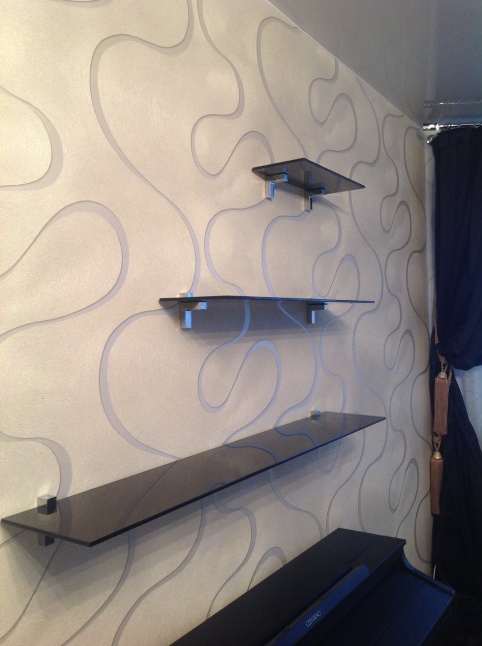 Полка стеклянная угловая awd02230396