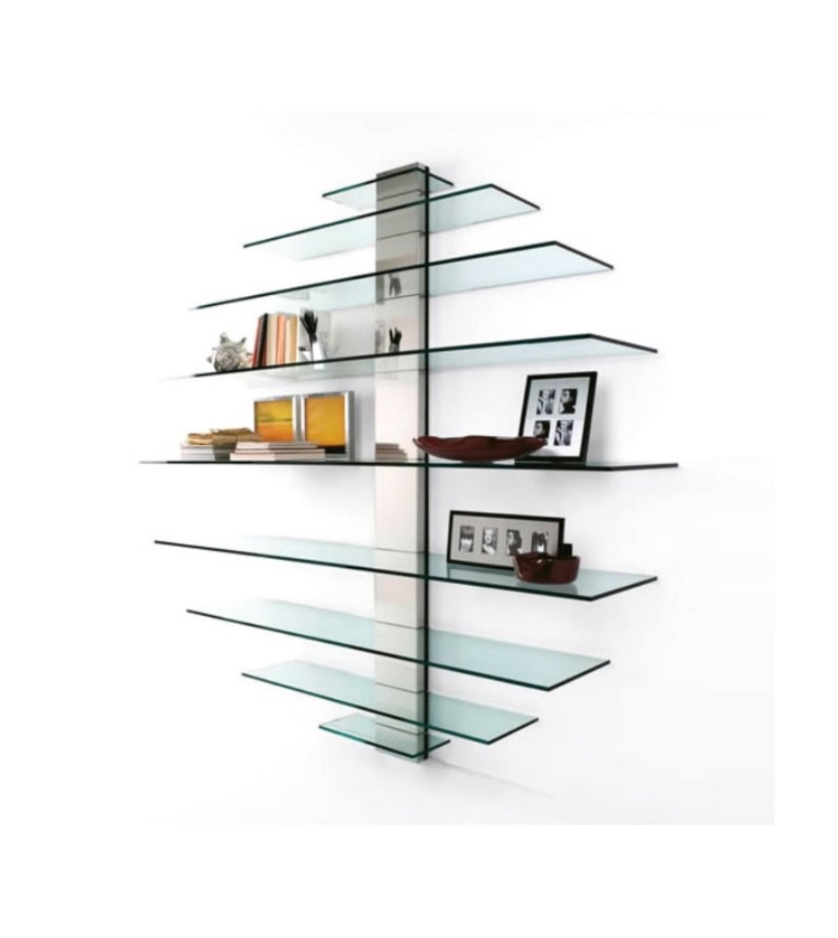 Стеклянные полки на стену