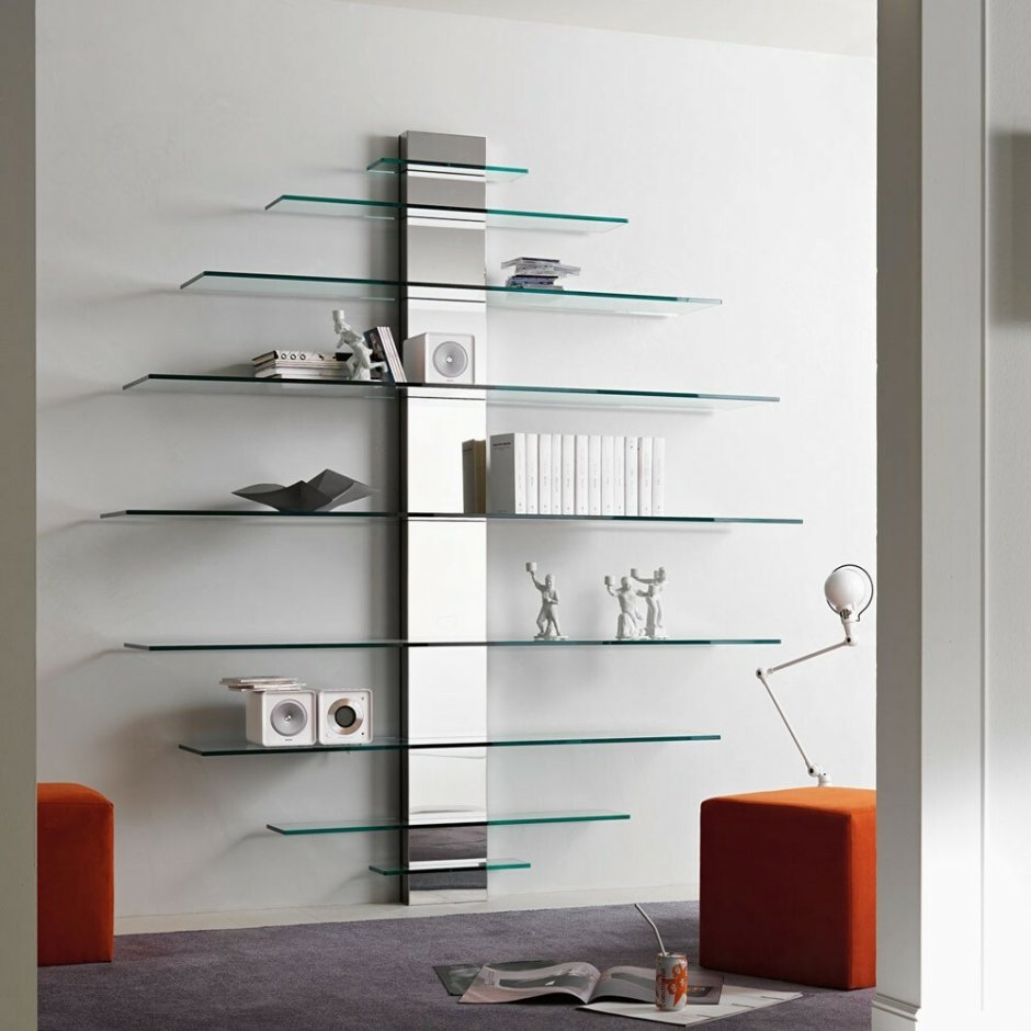 Полки из стекла