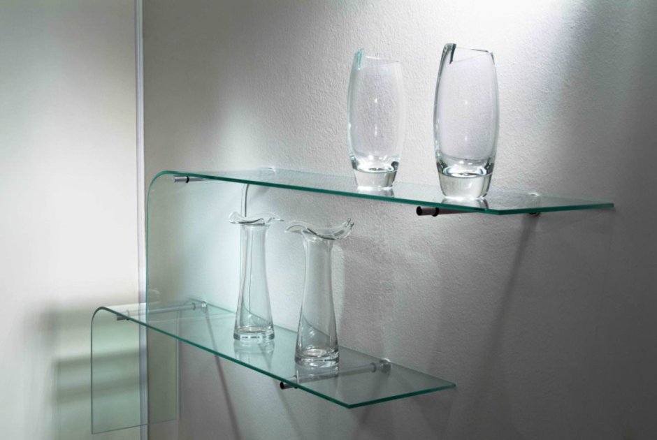 Настенные полки в стиле Хай тек