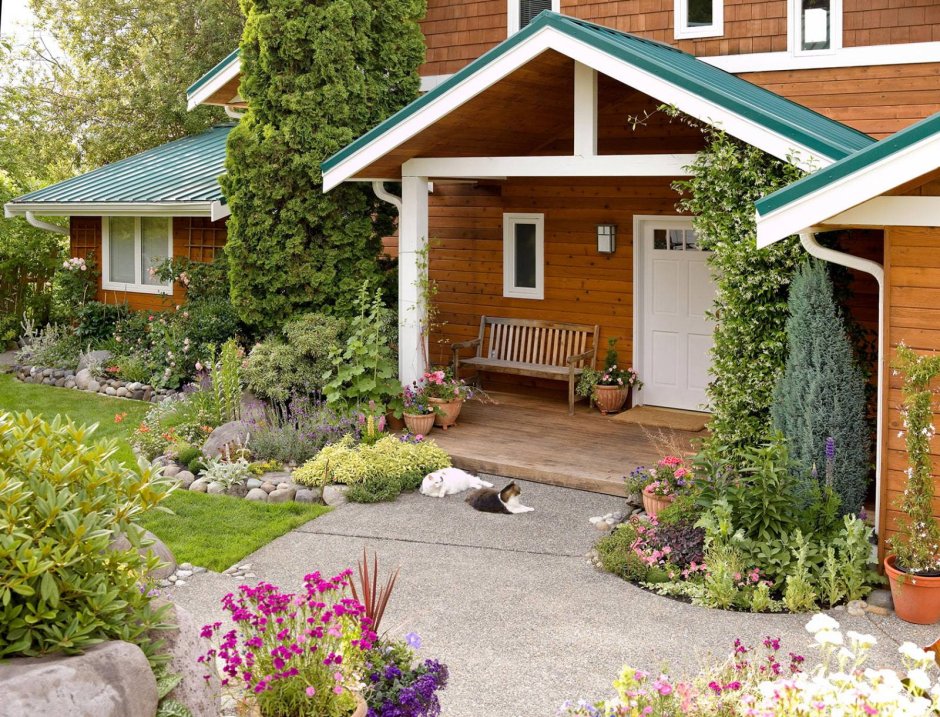 Скандинавский сад Front Yard
