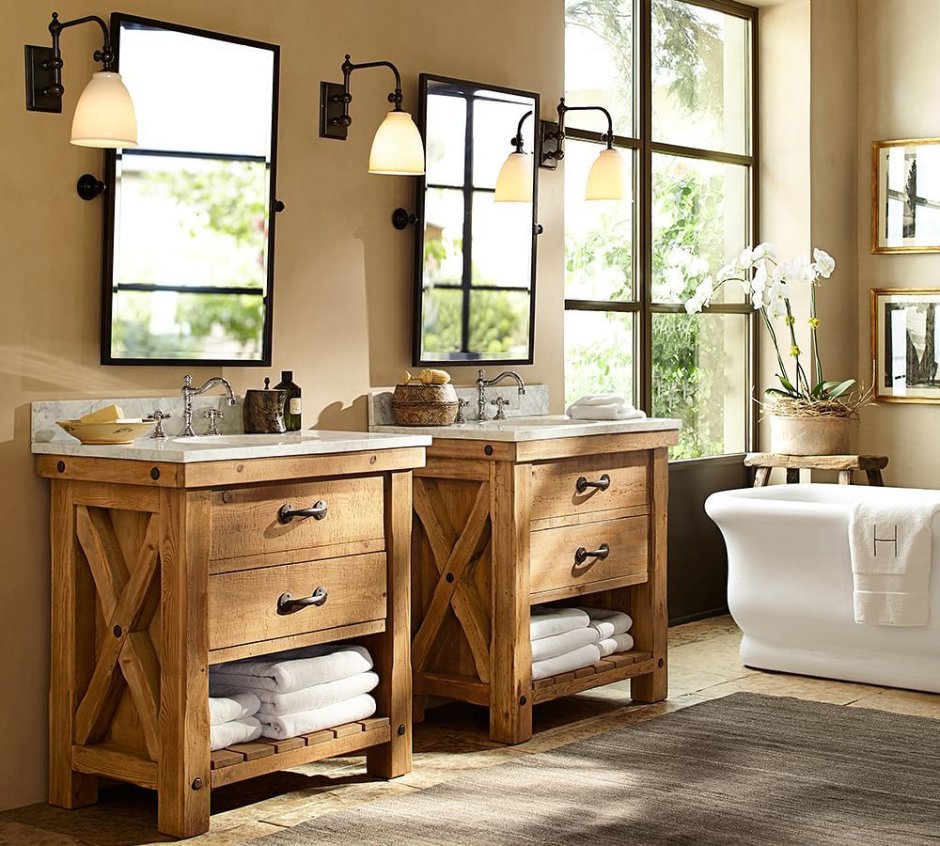 Тумба для умывальника Pottery Barn