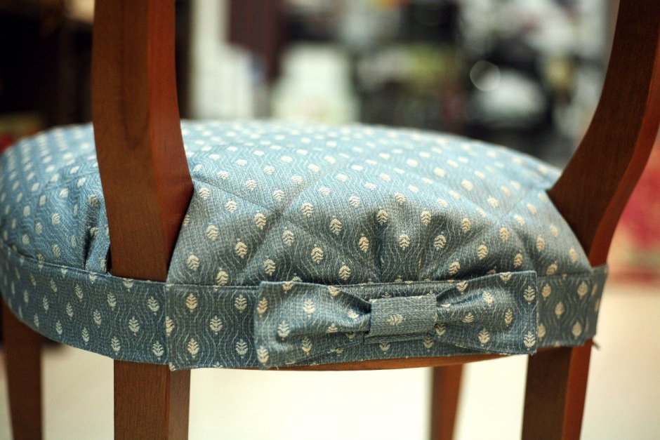 Подушки на стул с оборками