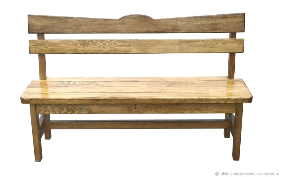 Деревянные скамейки со спинкой