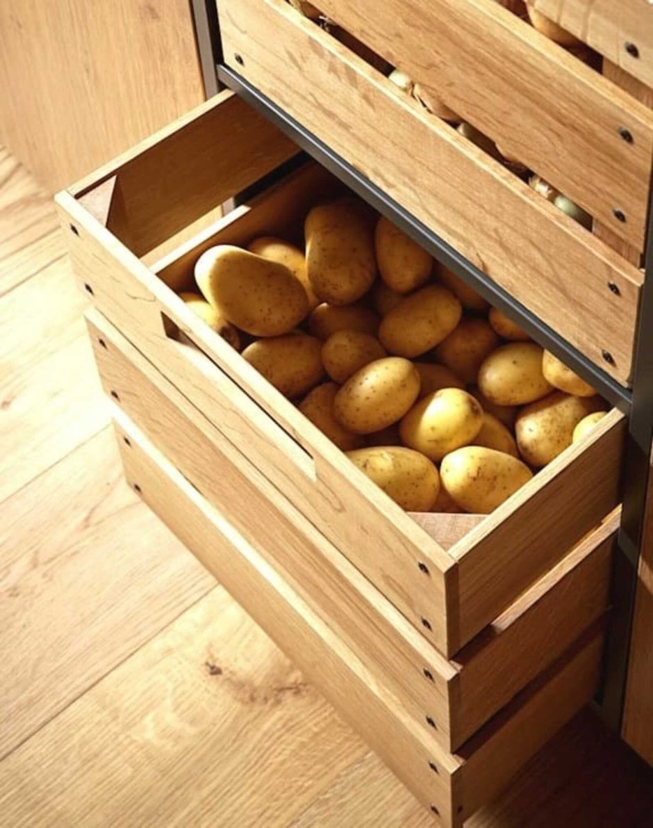 Ящик для хранения овощей в квартире