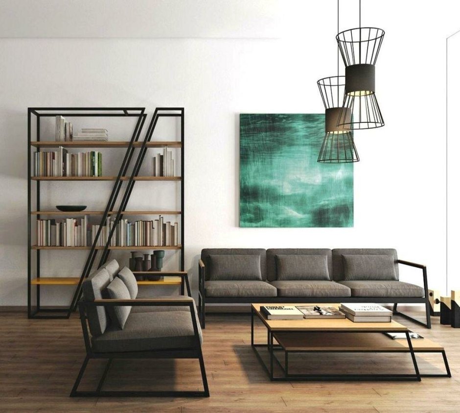 Стеллаж лофт Loft Wood Studio
