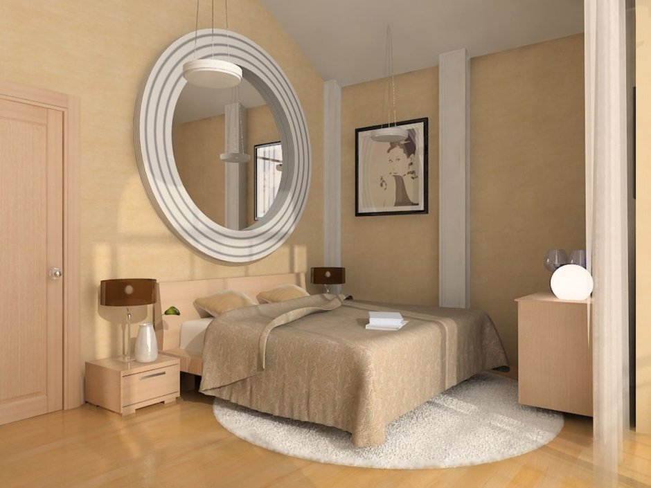 Навесная полка Lux 80+ гримерное зеркало 70х60