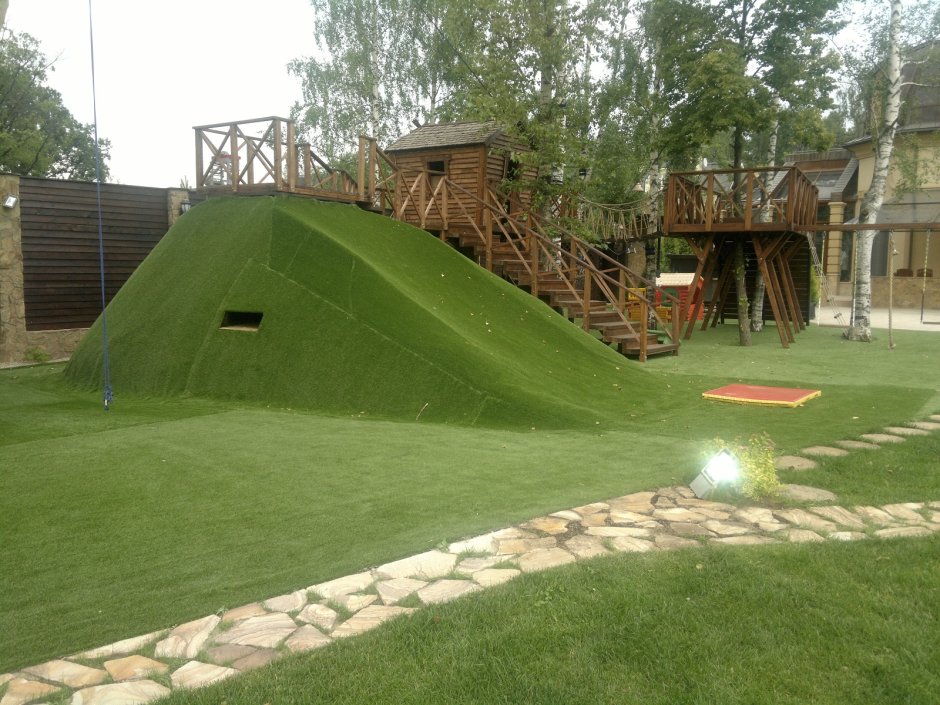 Геопластика с горкой