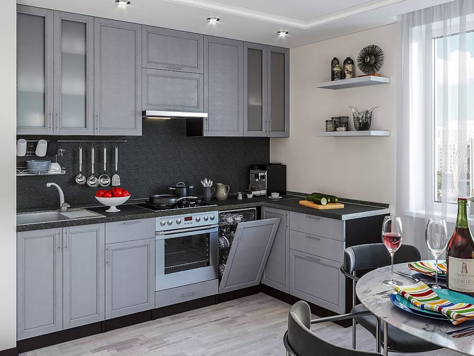 Кухня Сканди Grey Softwood