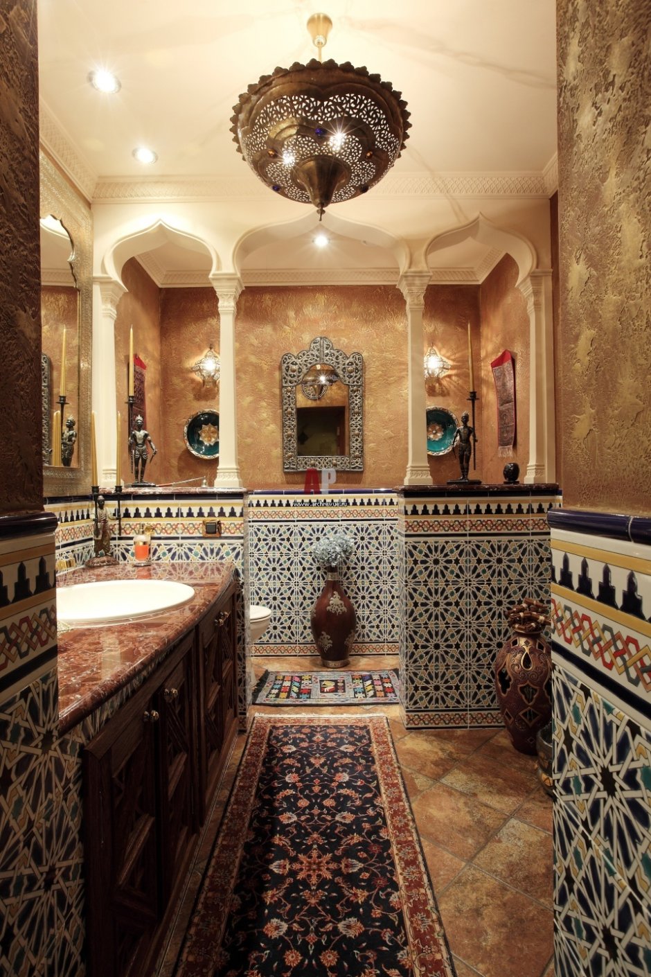 Санузел в марокканском стиле