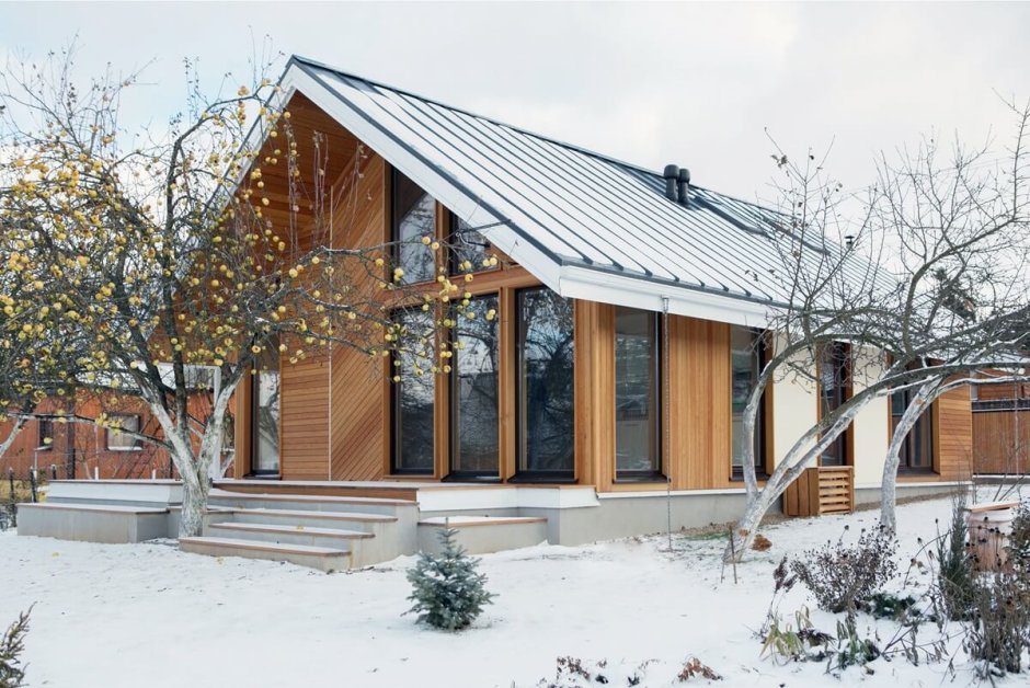 Каркасный дом скандинавский стиль