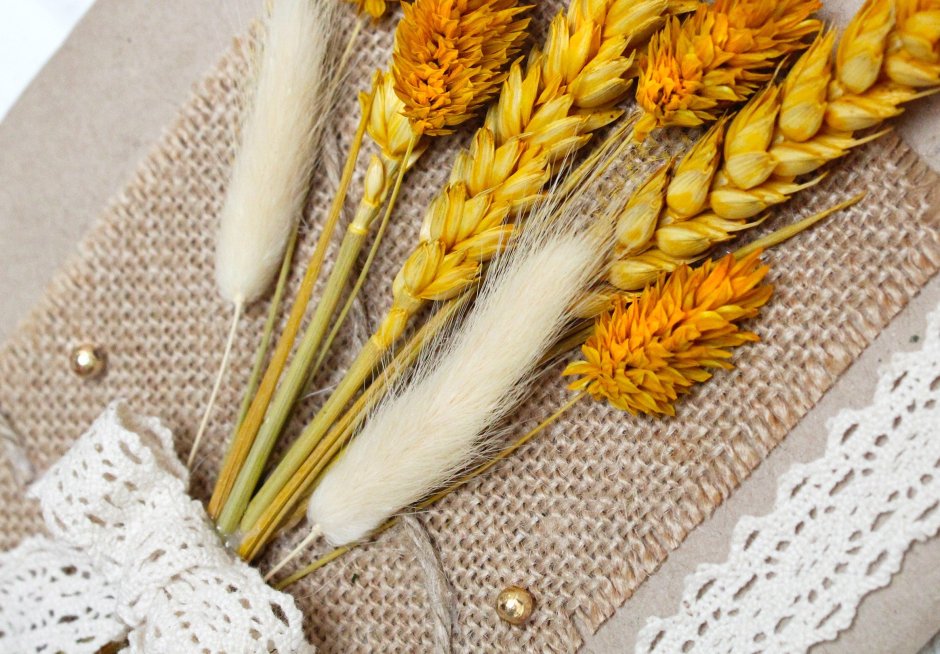 Панно из пшеницы