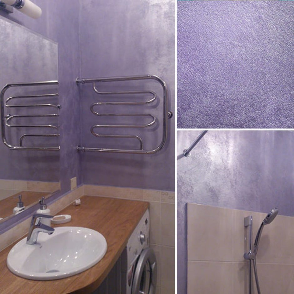 Декоративная штукатурка в ванной