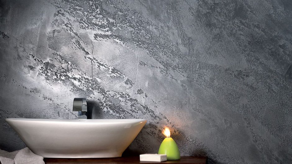 Декоративная штукатурка "лофт травертин шёлк"