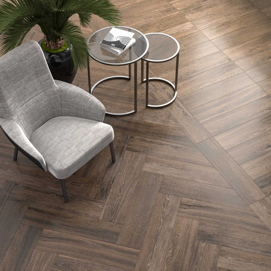 Керамогранит Kerama Marazzi Фрегат коричневый обрезной 20х80